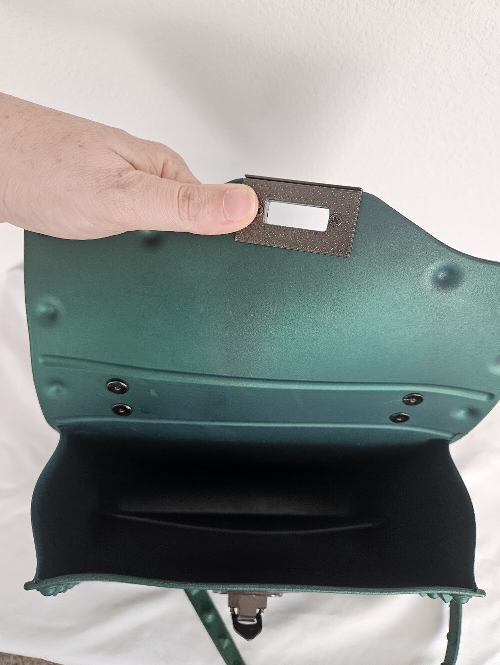 Studded Green Jelly Purse - Picture 7 of 10